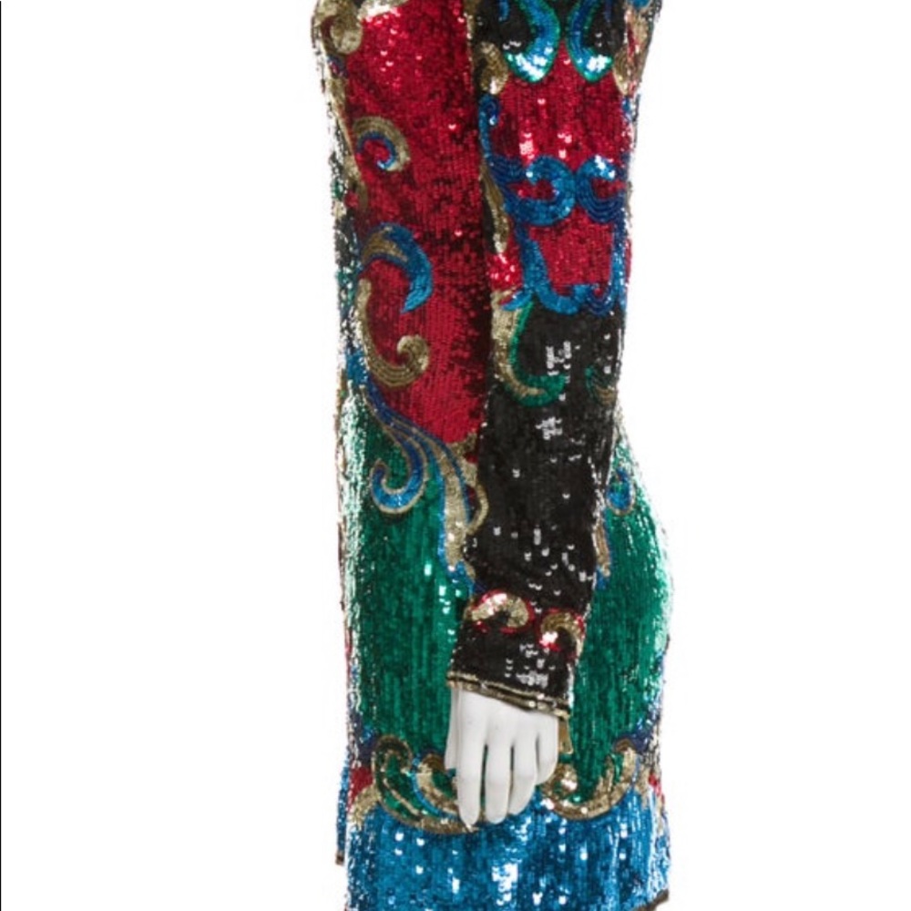 Balmain 2016 runway sequined dress
